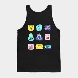 Confetti Positive Sayings Sticker pack Tank Top
